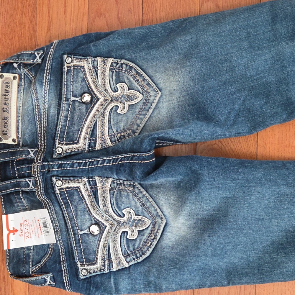 Rock Revival Women's Jeans 23x 32. New W TAGS - Picture 6 of 11
